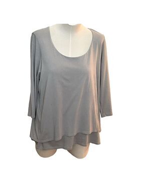 Elliptical Layered Tunic Top